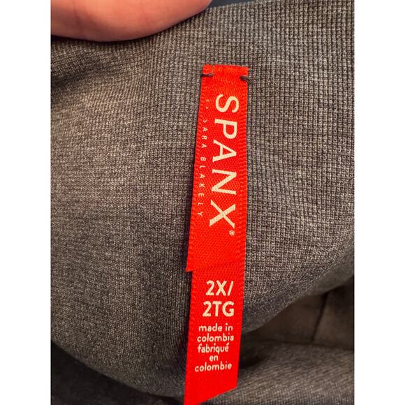 Spanx charcoal gray High Rise look at me now Seamless Leggings women's size 2X - Picture 6 of 7